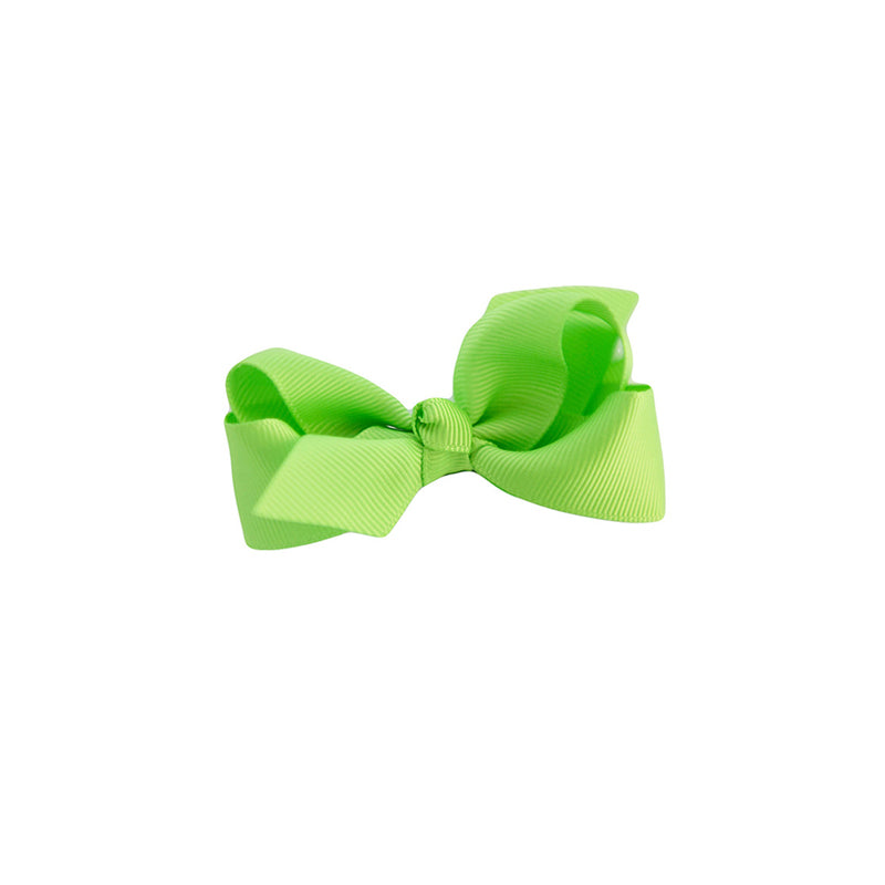 kids green bow clip