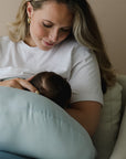 snuggle me organic feeding support bluebell for mom and baby
