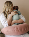 snuggle me organic feeding and support pillow for mom and baby