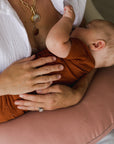 snuggle me organic feeding and support pillow for mom and baby breastfeeding