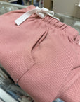 sapling child bramble pink waffle pants baby pants