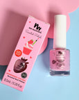 No Nasties Kids 20 FREE Scented Kids Polish Strawberry Cupcake Pastel Pink kids nail polish