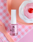 No Nasties Kids 20 FREE Scented Kids Polish Strawberry Cupcake Pastel Pink kids nail polish