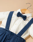 purebaby organic bow tie slate baby boy
