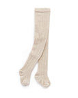 purebaby organic ecru beige cable tights baby kids winter