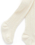 purebaby organic cloud cable tights baby kids winter