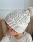 purebaby organic baby cashmere beanie hat beige