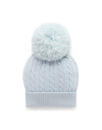 purebaby organic cashmere beanie hat baby blue