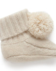 Baby Cashmere Booties | Camel Beige