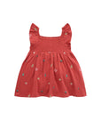 purebaby christmas celebration dress christmas red baby kids christmas outfit