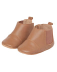 Leather Chelsea Booties Tan
