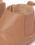 Leather Chelsea Booties Tan