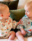 purebaby christmas pj set baby christmas organic cotton baby clothes