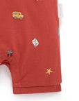baby in purebaby organic christmas polo growsuit baby christmas outfit