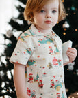 baby kids christmas pyjama pj set purebaby organic cotton sleepwear