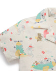 baby kids christmas pyjama pj set purebaby organic cotton sleepwear