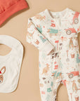 purebaby organic baby christmas zip growsuit organic cotton baby christmas clothes