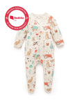 purebaby organic baby christmas zip growsuit organic cotton baby christmas clothes