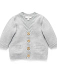 purebaby organic cotton baby knit cardigan
