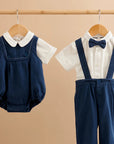 purebaby organic baby occasion wear classic romper set