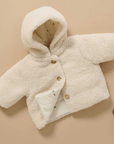 purebaby cream baby kids winter jacket