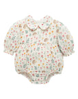 purebaby crinkle cotton baby romper