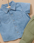 Denim Over Shirt