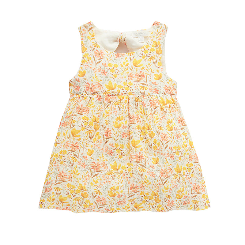 purebaby organic cotton bow dress baby dress