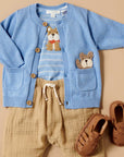 purebaby doggy bodysuit organic cotton baby bodysuit
