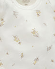 Easy Neck L/S Bodysuit Vanilla Wattle Bee (Pack of 2)