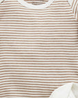 Easy Neck L/S Bodysuit Vanilla Wattle Bee (Pack of 2)