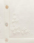 Embroidered Cardigan Vanilla