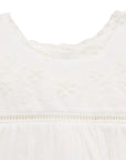 purebaby organic embroidered dress vanilla baby girl
