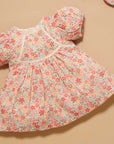 purebaby organic festive floral dress baby girl dress christmas outfit