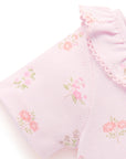 purebaby floral pointelle bodysuit baby girl