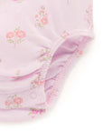 purebaby floral pointelle bodysuit baby girl