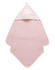 purebaby hooded towel pink newborn baby organic cotton bath towel