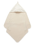 purebaby hooded towel wheat newborn baby organic cotton bath towel