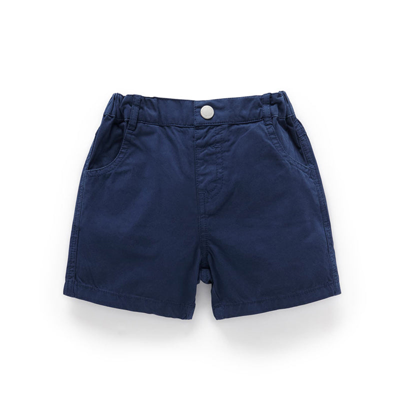 Knee Length Shorts Summer Navy