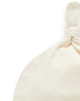 purebaby knot hat wheat melange newborn hat