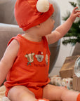 purebaby koala santa bodysuit organic cotton clothes baby christmas