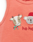 purebaby koala santa bodysuit organic cotton clothes baby christmas