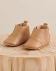 Leather Chelsea Booties Tan