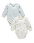 purebaby long sleeve bodysuit organic cotton baby clothes