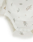 Easy Neck L/S Sleeve Bodysuit Vanilla Eucalyptus (Pack of 2)