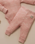 merino wool baby leggings rosie pink baby travel wear