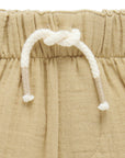Crinkle Cotton Shorts Driftwood