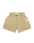 purebaby organic crinkle cotton shorts driftwood baby