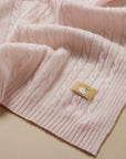purebaby organic baby cashmere blanket pink