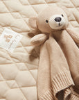 purebaby knitted bear comforter baby soother
